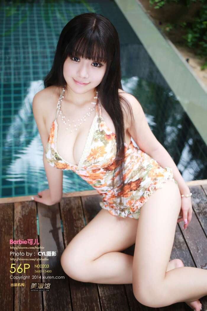[XIUREN秀人网]2014.08.12 NO.203 Barbie可儿 [56+1P402M]