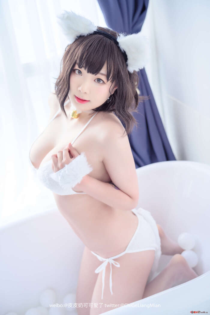 皮皮奶 NO.024 白猫 [50P-524MB]