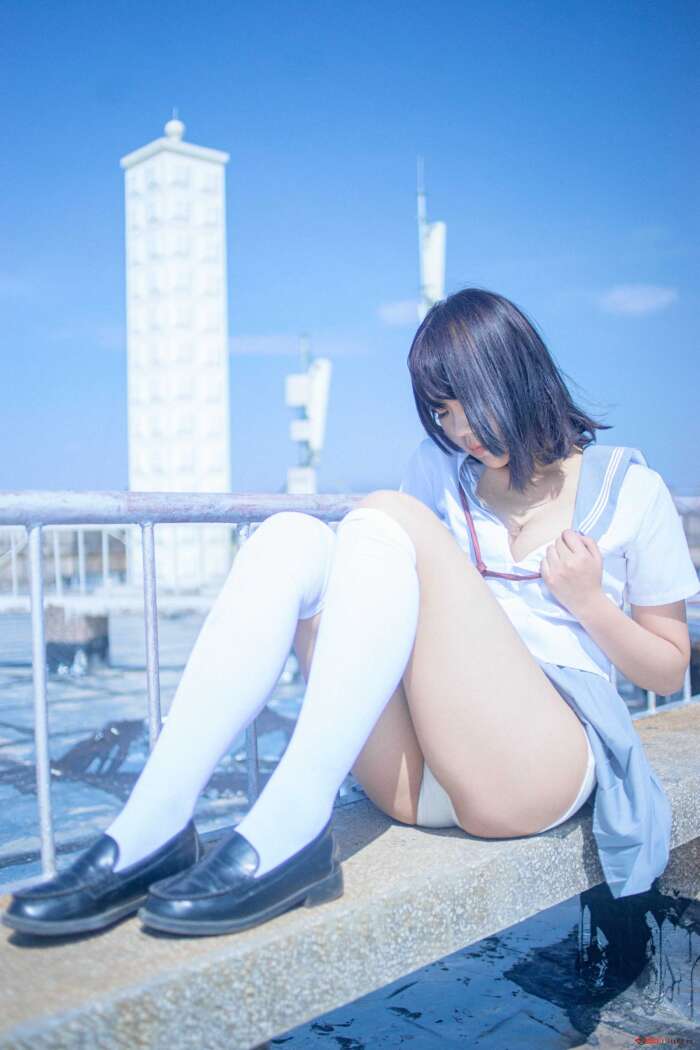 汐 NO.003 天台JK[40P-109MB]