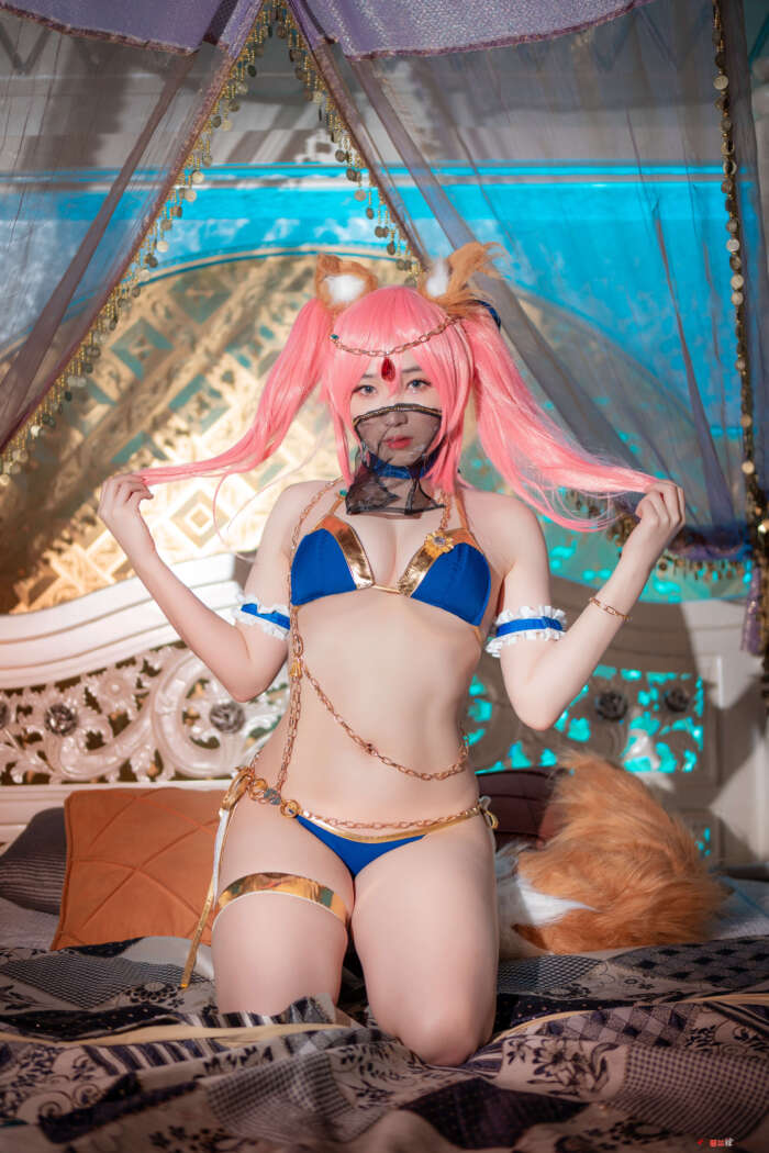 韩国网红@Bambi__ [CREAMSODA] Tamamo + Kama (FGO) [40P]
