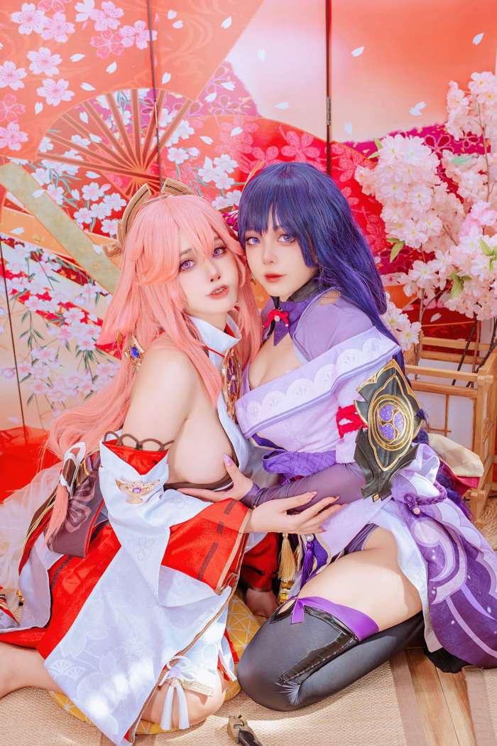 Byoru NO.050 Yae Miko x Raiden Shogun [95P243M]