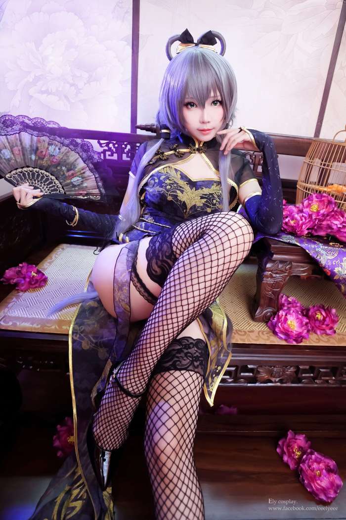 Ely_eee(ElyEE子) -天依金丝雀旗袍[13P166M]