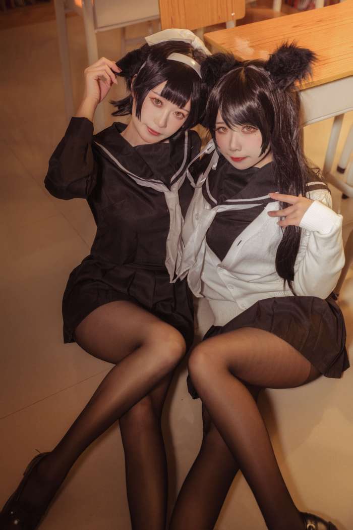 贞子蜜桃 – 碧蓝航线 爱宕高雄制服 [35P-148MB]