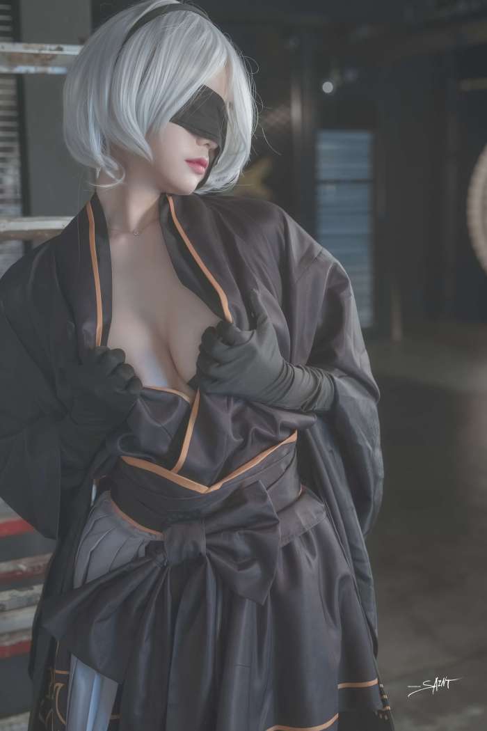SAINT Photolife – Yuna – Yuna’s Cos Vol.04 – KDA Akali & Nier Automata 2B [66P455MB]