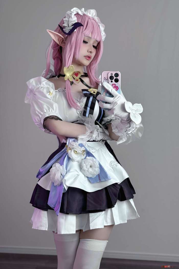 幼愛youmeko – 崩坏3 爱莉希雅女仆装 [20P-68M]