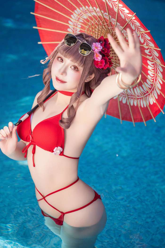 Himeking – Nikke：胜利女神樱花，泳装 [36P-46MB]