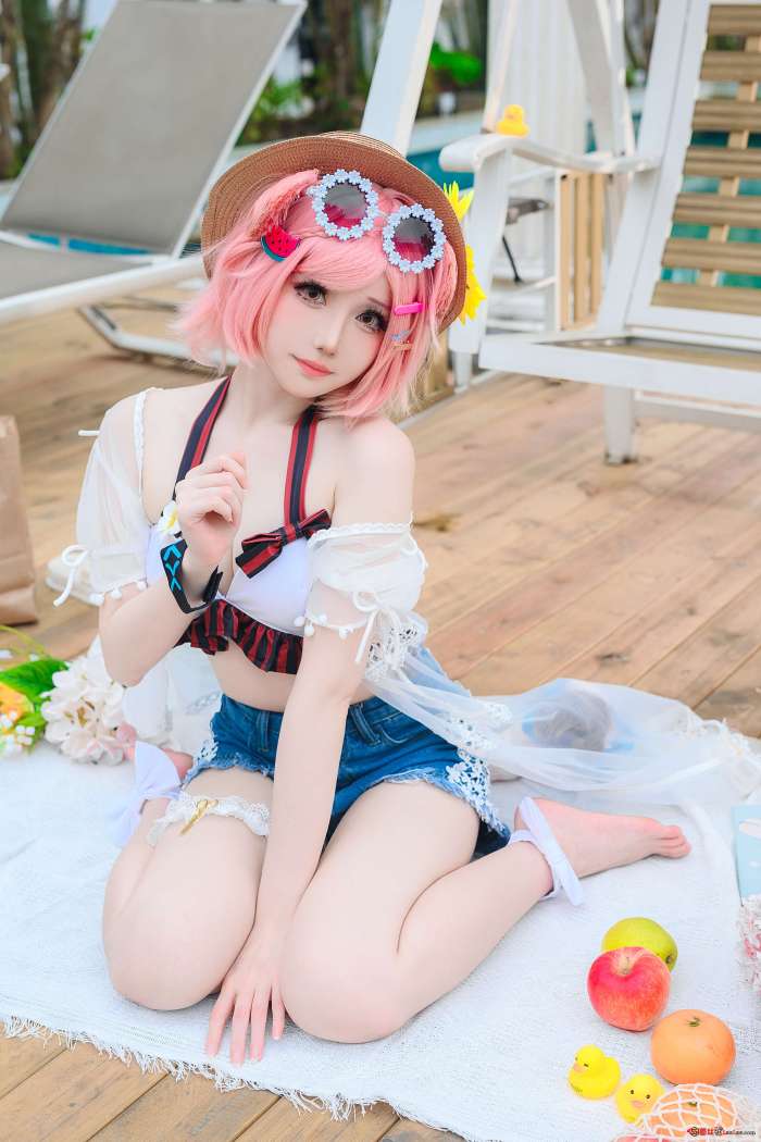 焖焖碳 – 明日方舟—澄闪泳装 [22P166MB]