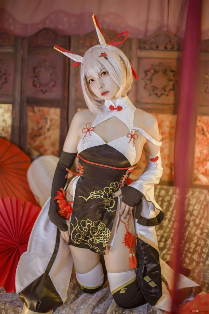 二佐Nisa – 碧蓝航线-绫波新春旗袍 [27P-207MB]